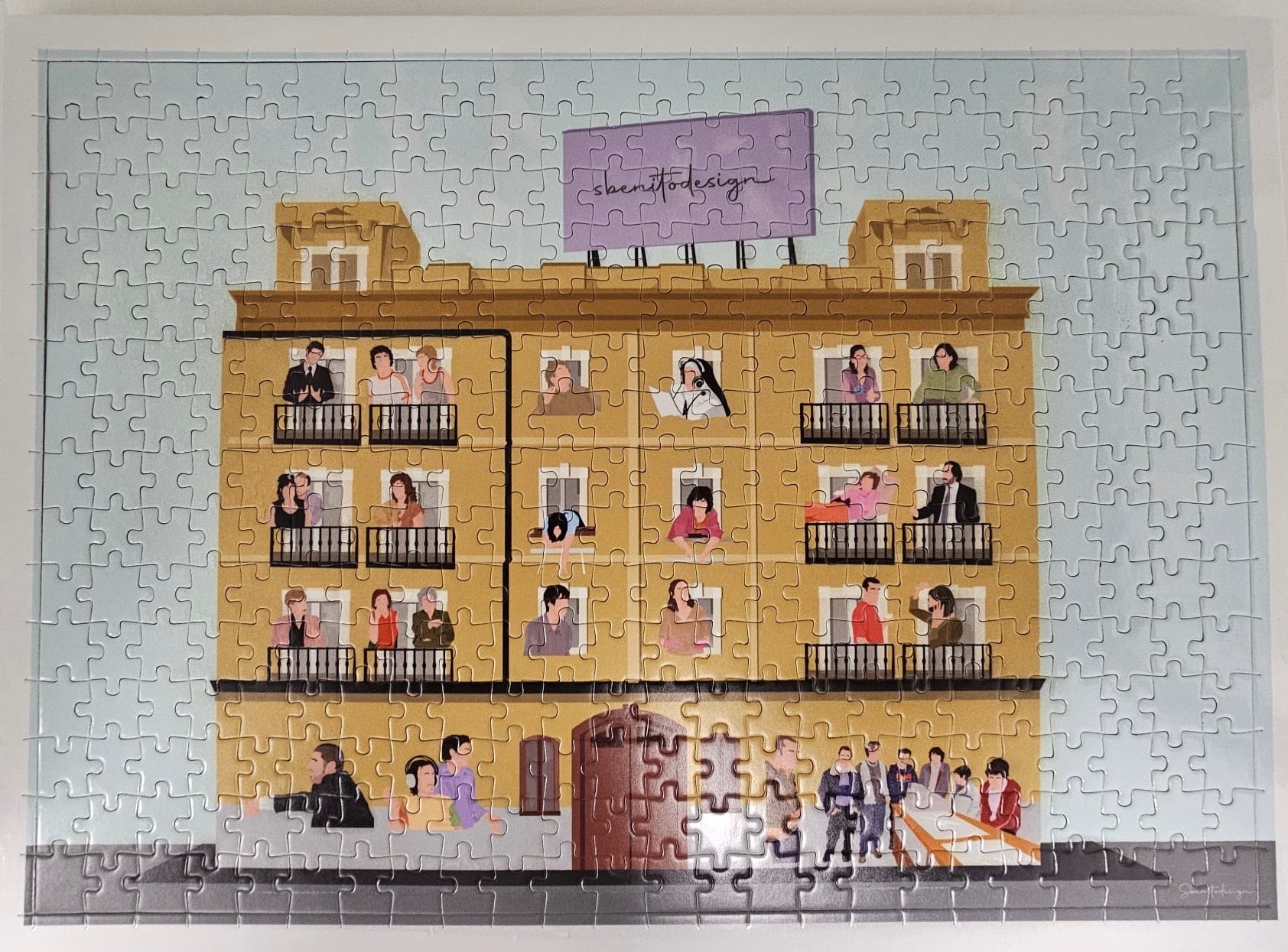 EDICIÓN LIMITADA 🧩 Puzzle edificio 360 piezas tamaño A3 + Lámina A4 ilustración