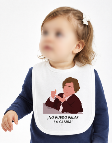 Babero "No puedo pelar la gamba"