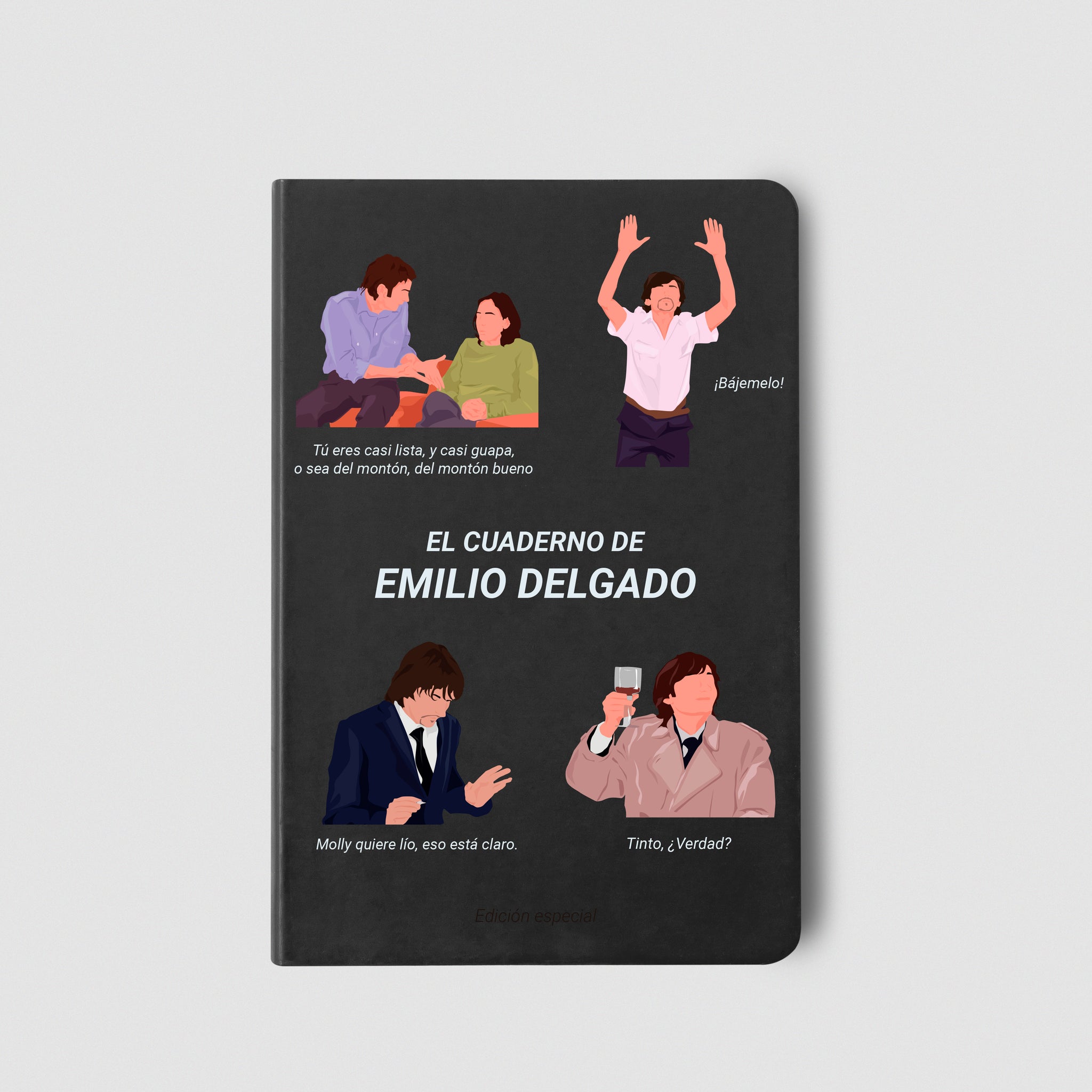 Cuaderno A5 Especial Emilio + marcapáginas de regalo.