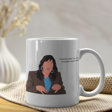 Taza Paloma “Puteríos aquí NO"