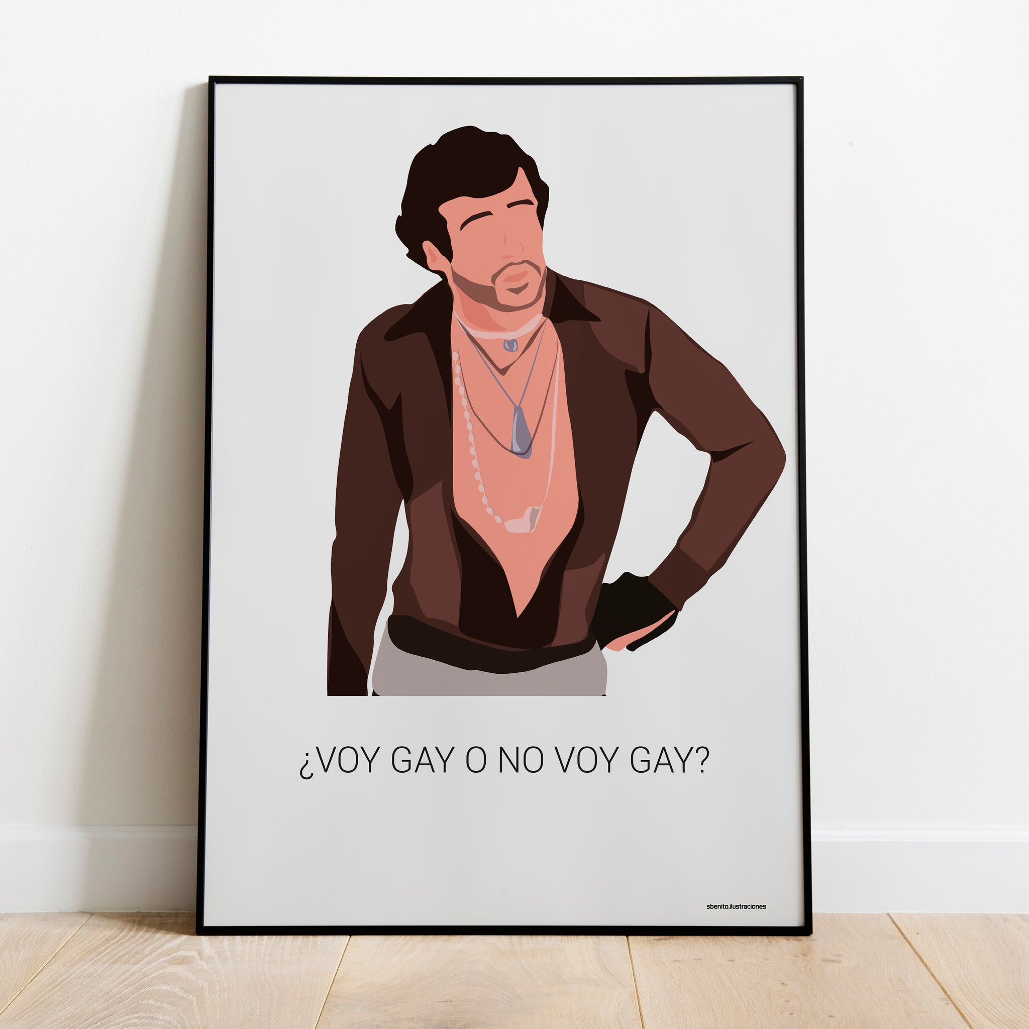 Lámina Carlos "¿Voy gay o no voy gay?"