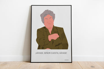 Lámina Concha "Váyase, señor Cuesta, váyase"