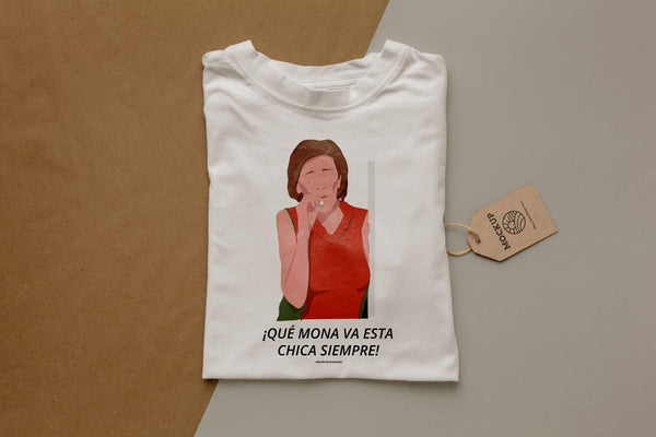 Camiseta "Que mona va esta chica siempre"1