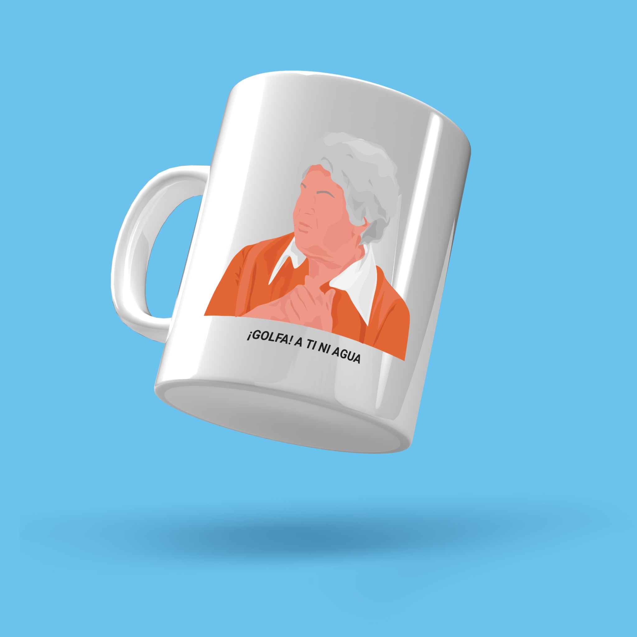 Taza “Golfa, a ti ni agua”
